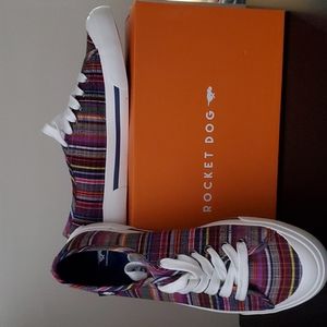 Rocket Dog Jumpin' Women's Stripe Sneakers 9.5M NWT